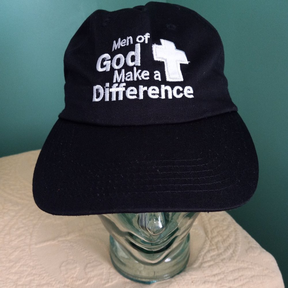 think positive   men of  god make a difference cap size os